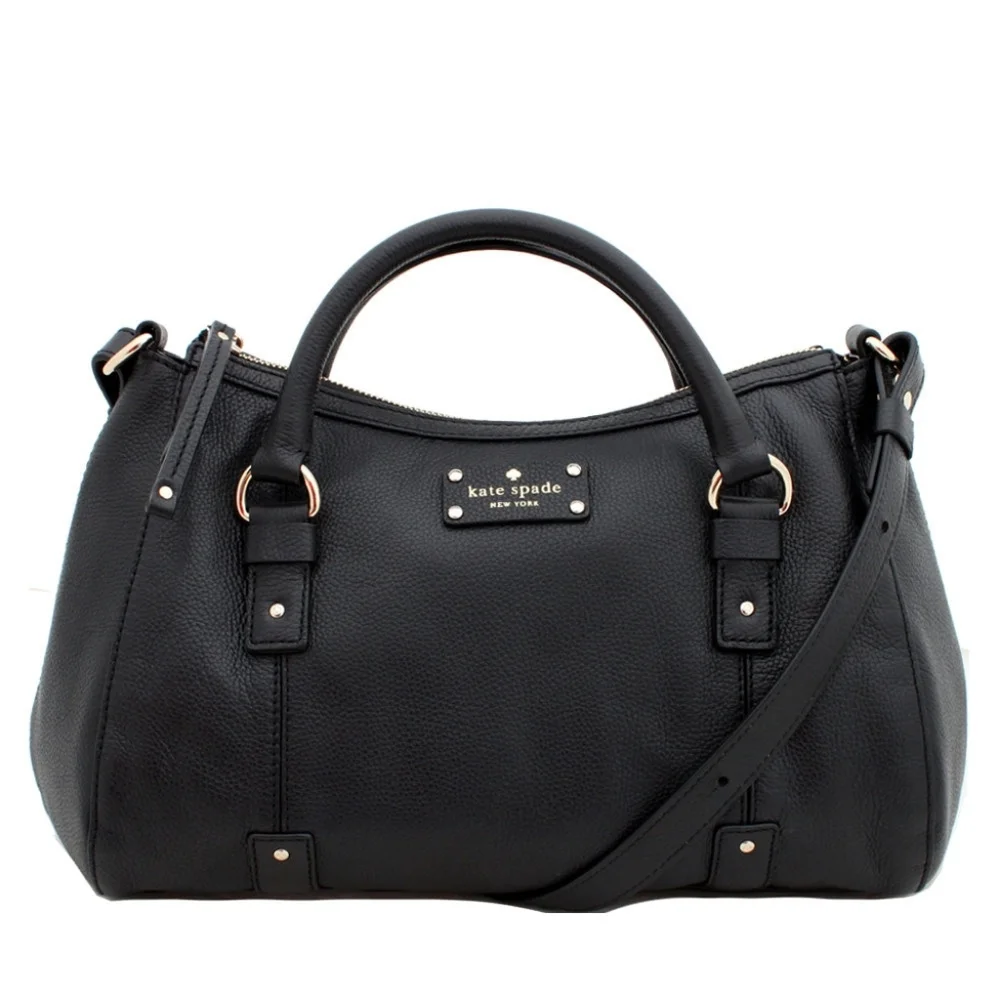 💎 kate spade NY Black Berkshire Road Bernie Convertible Satchel - Flawed Gem